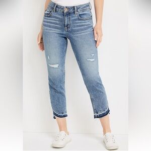 edgely™ Cropped High Rise Straight Slant
Hem Jean
